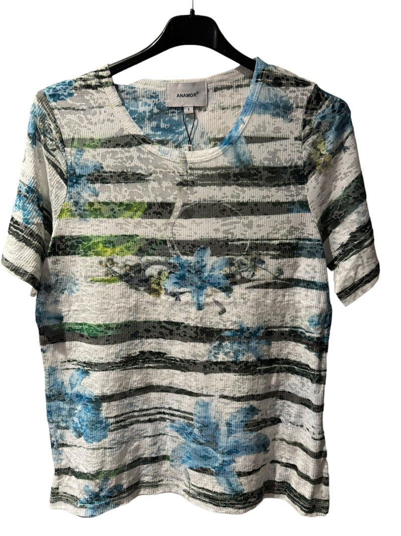 cotton flower print summer T-shirt by anamour