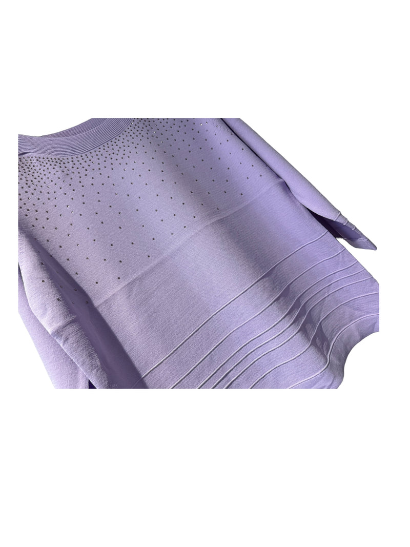 Lilac diamante slim fit jumper