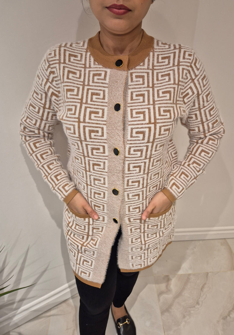 Anonymous Soft & Cosy Jacket/Cardigan With Gold Buttons