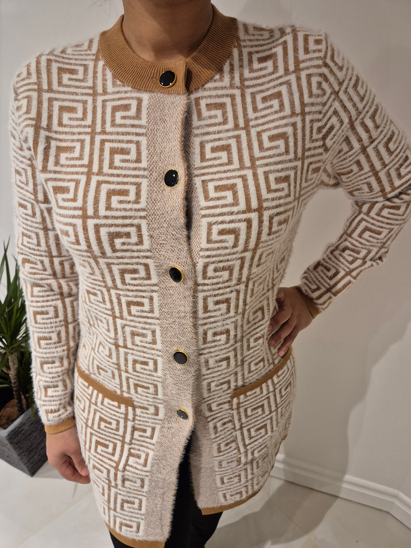 Anonymous Soft & Cosy Jacket/Cardigan With Gold Buttons