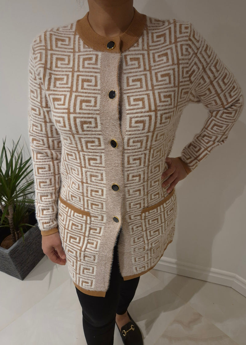 Anonymous Soft & Cosy Jacket/Cardigan With Gold Buttons
