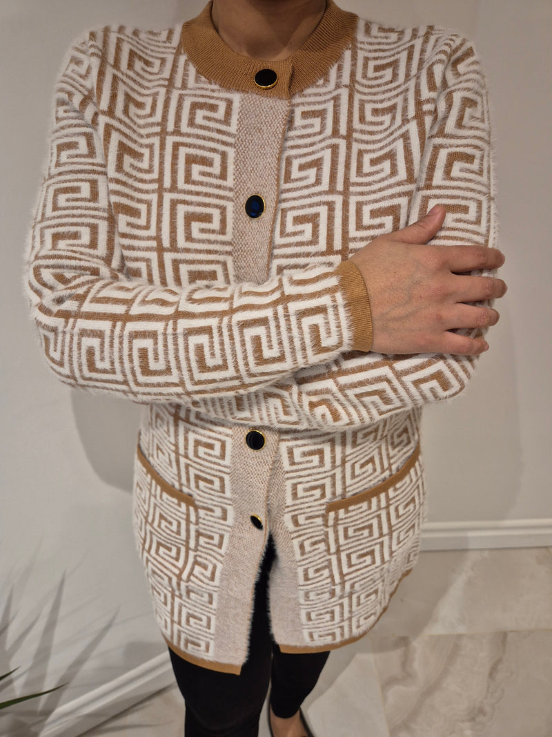 Anonymous Soft & Cosy Jacket/Cardigan With Gold Buttons
