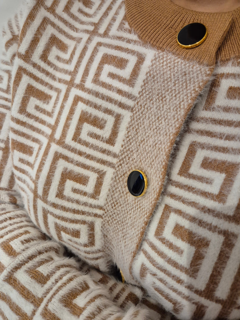 Anonymous Soft & Cosy Jacket/Cardigan With Gold Buttons