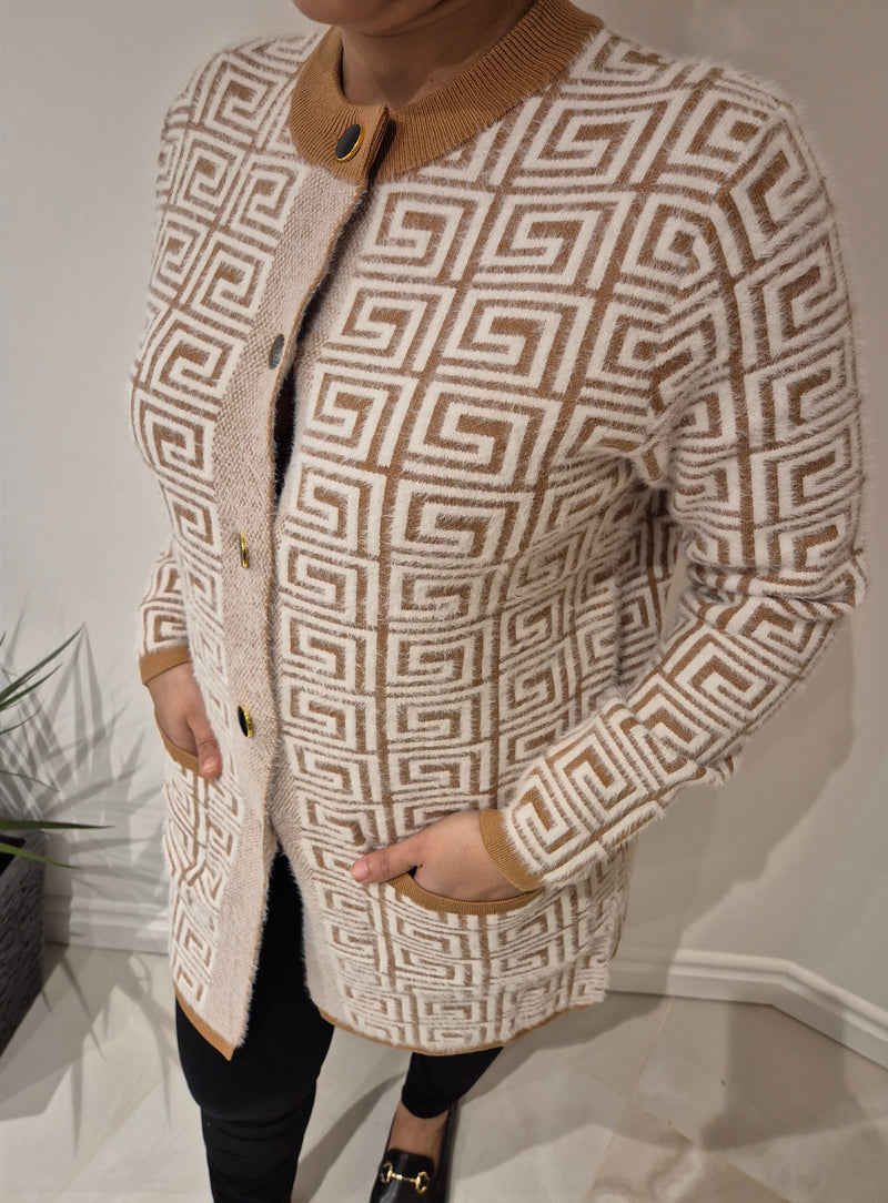 Anonymous Soft & Cosy Jacket/Cardigan With Gold Buttons