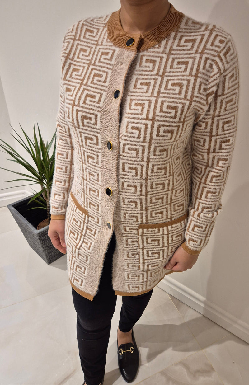 Anonymous Soft & Cosy Jacket/Cardigan With Gold Buttons